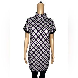 Grip collection women turtleneck gray purple dress size L